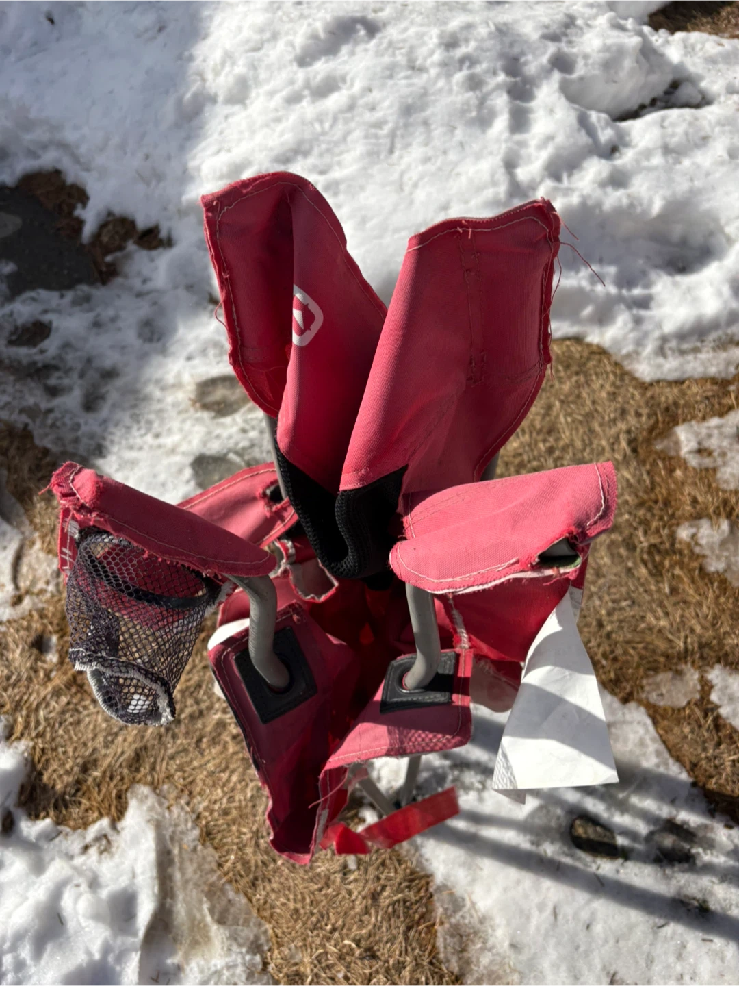 Outbound Folding Camp Chair - Red - photo 4