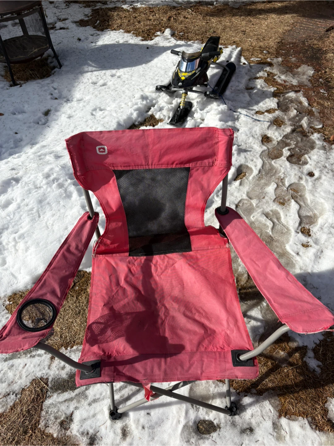 Outbound Folding Camp Chair - Red - photo 2