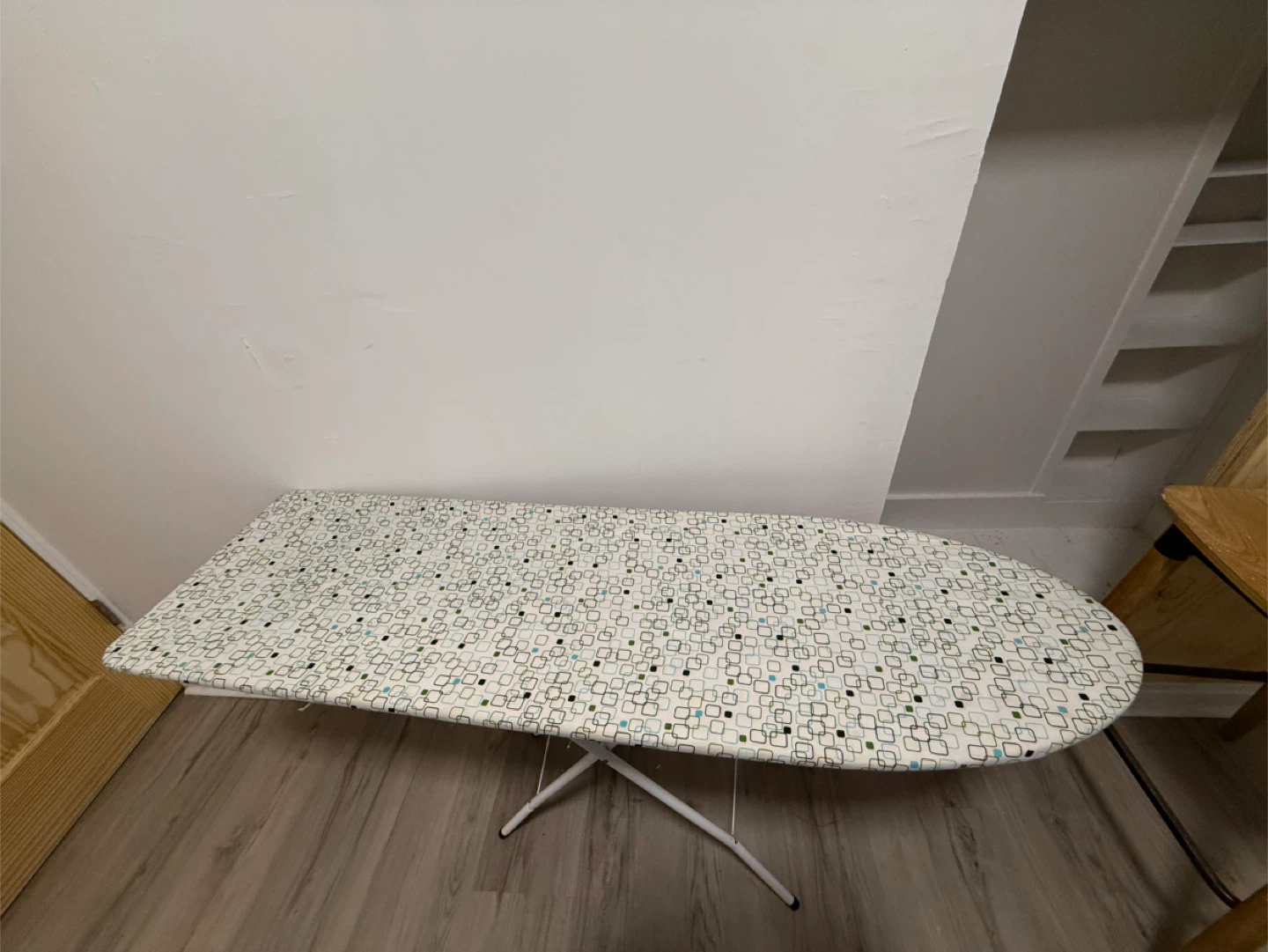 Folding Ironing Board with Patterned Cover
