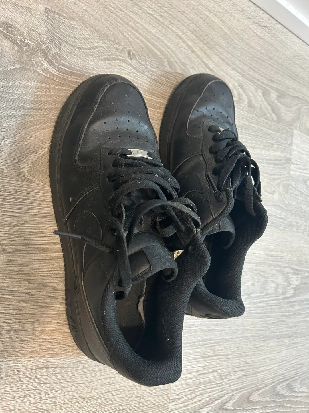 Nike Air Force 1 Men's Black Sneakers - photo 2