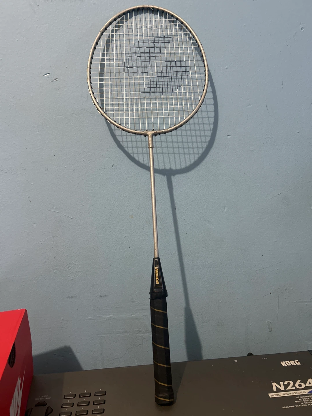 Gray Sportcraft Badminton Racquet
