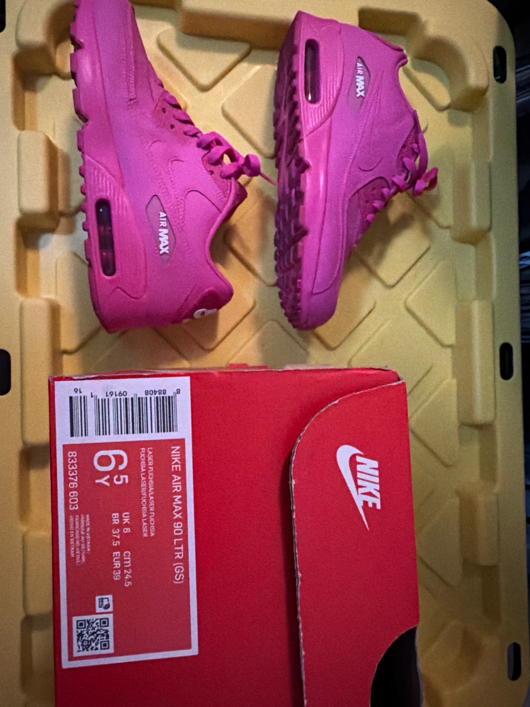 Nike Air Max 90 LTR (GS) Pink Youth Shoes - photo 5