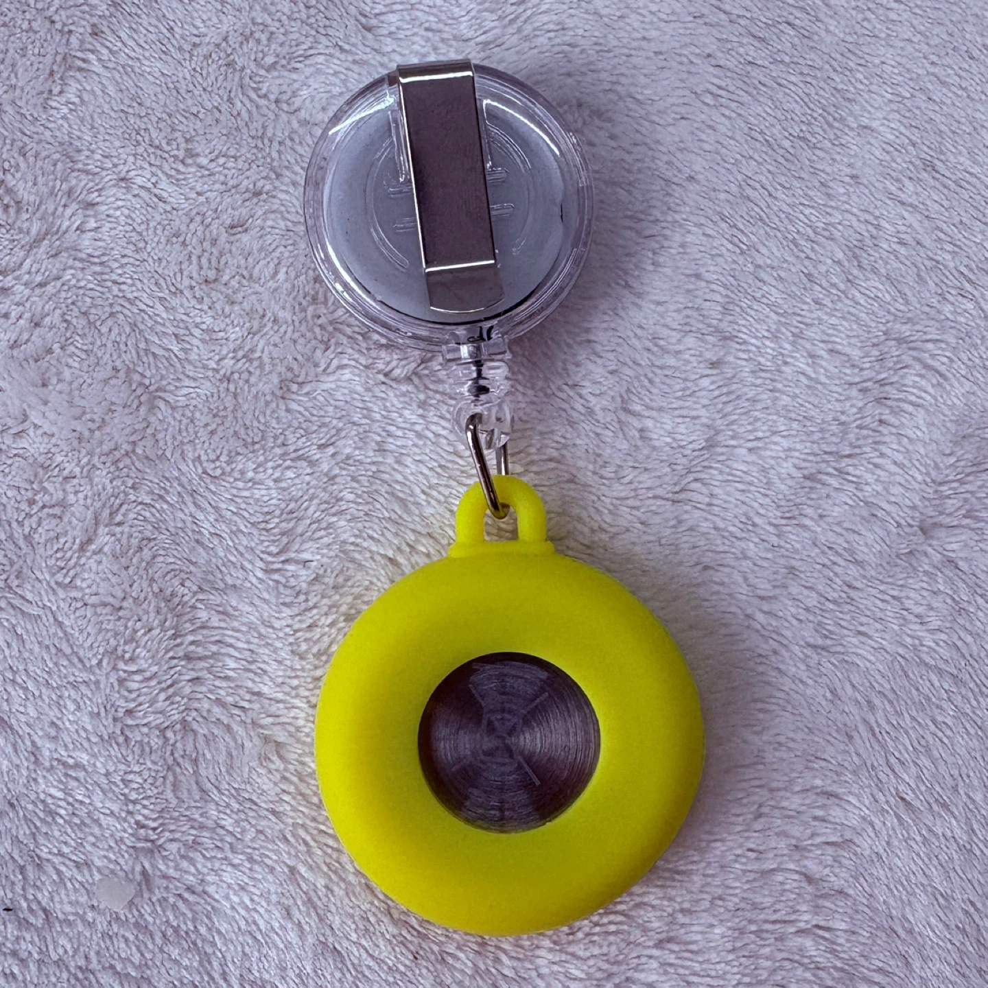 Lancardo Retractable Nurse Watch Yellow Silicone Floral Clip - photo 4