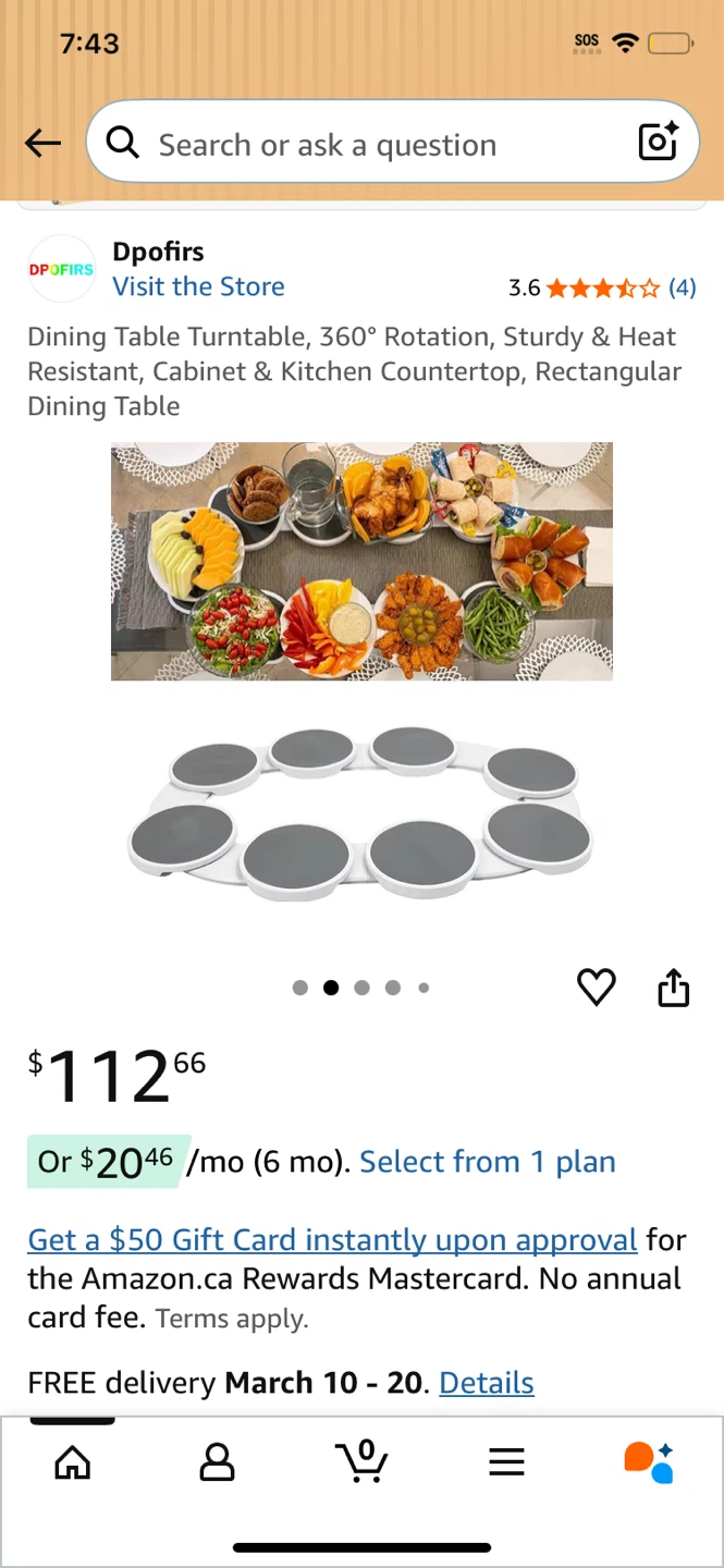 Dining Table Turntable