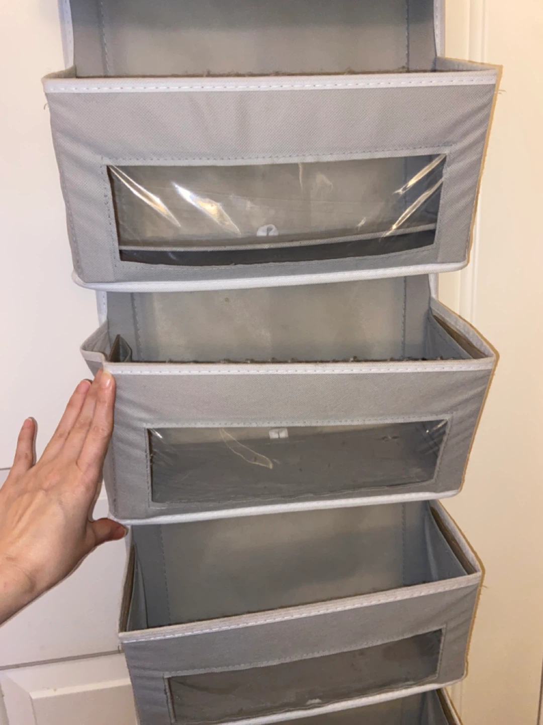 Grey Over-the-Door 8-Pocket Organizer with Clear Windows - photo 4