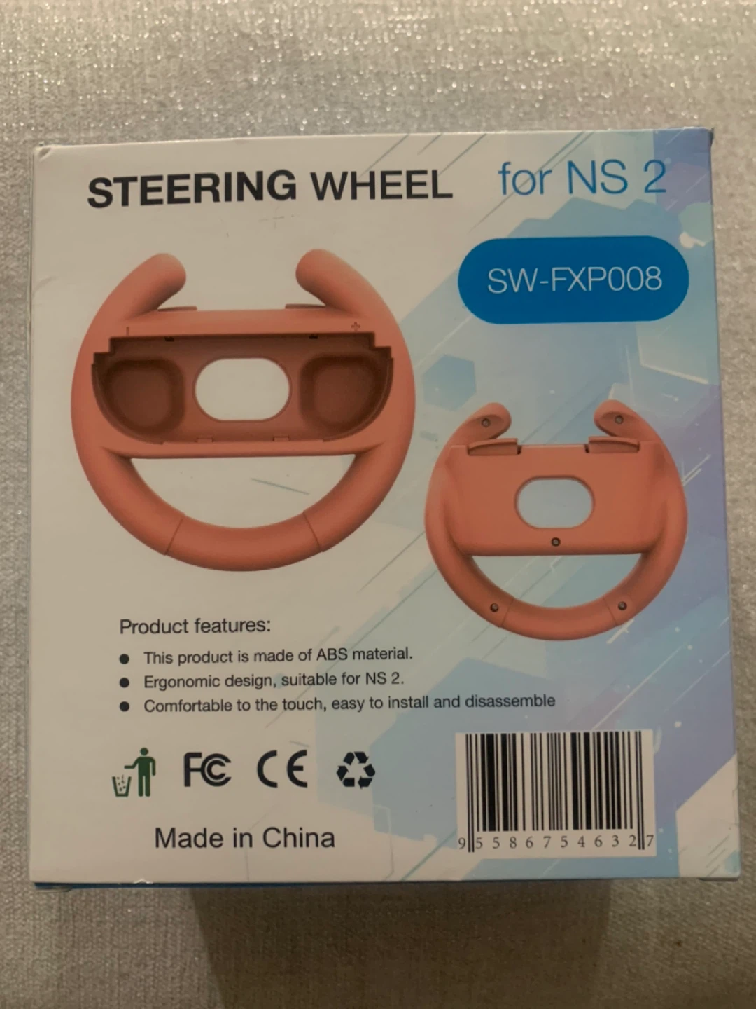 Nintendo Switch Steering Wheel Set - Blue & Orange