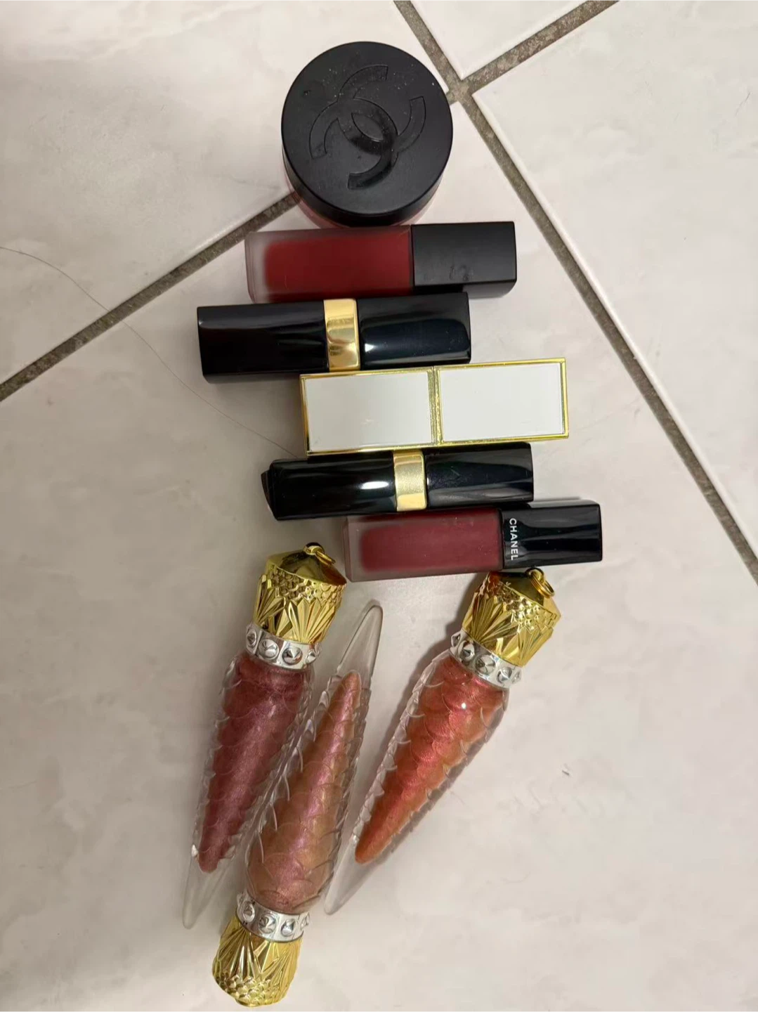 Chanel and Christian Louboutin Lipsticks