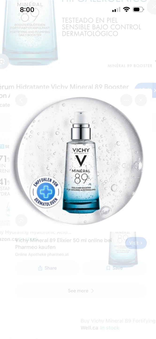 Vichy Mineral 89 Fortifying and Plumping Daily Booster 50ml - photo 2