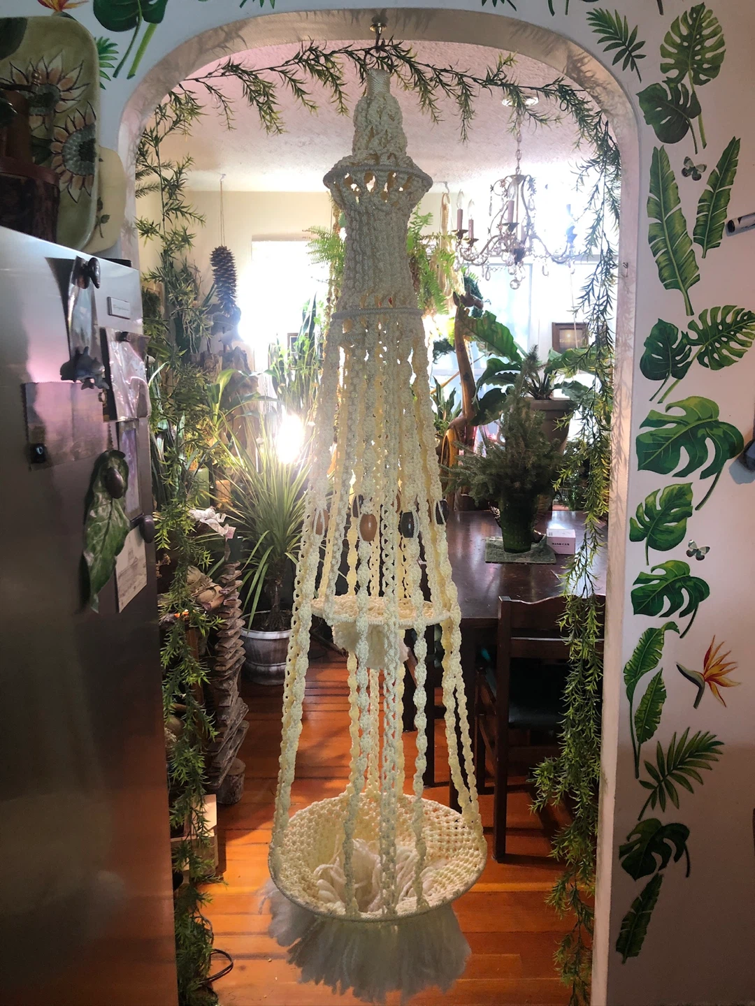 Vintage Macrame Plant Hanger.