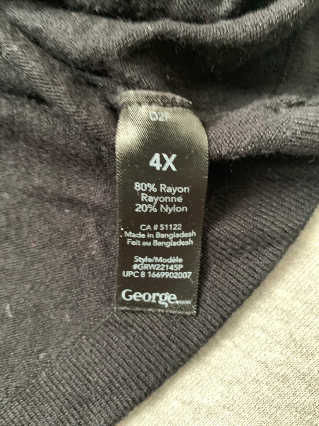 George Plus black cardigan with embellishments size 4X - photo 3