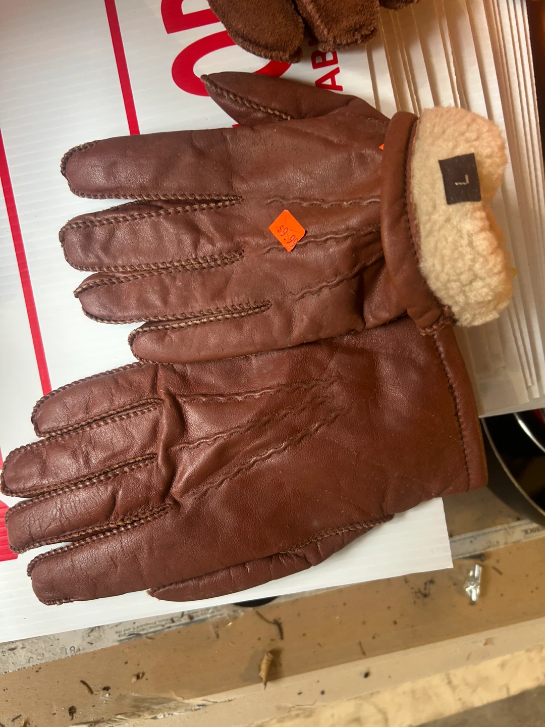 Leather Gloves with Thinsulate Insulation - photo 2