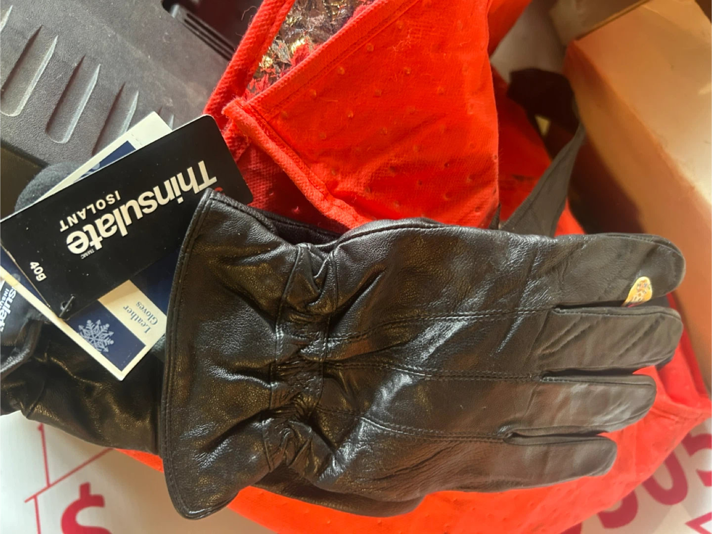 Leather Gloves with Thinsulate Insulation - photo 3