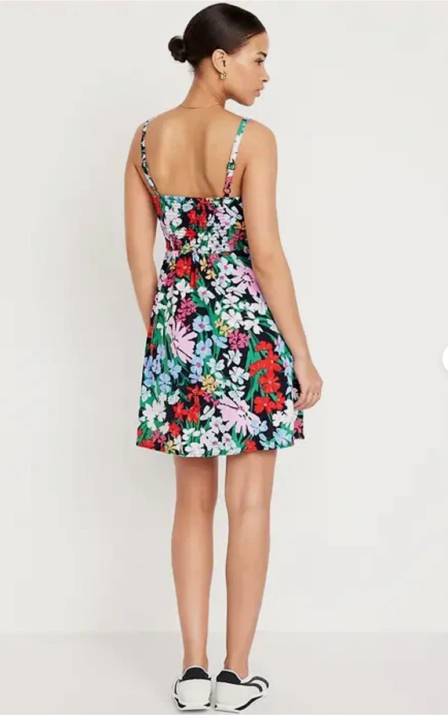 Fit & Flare Linen-Blend Mini Dress - photo 4