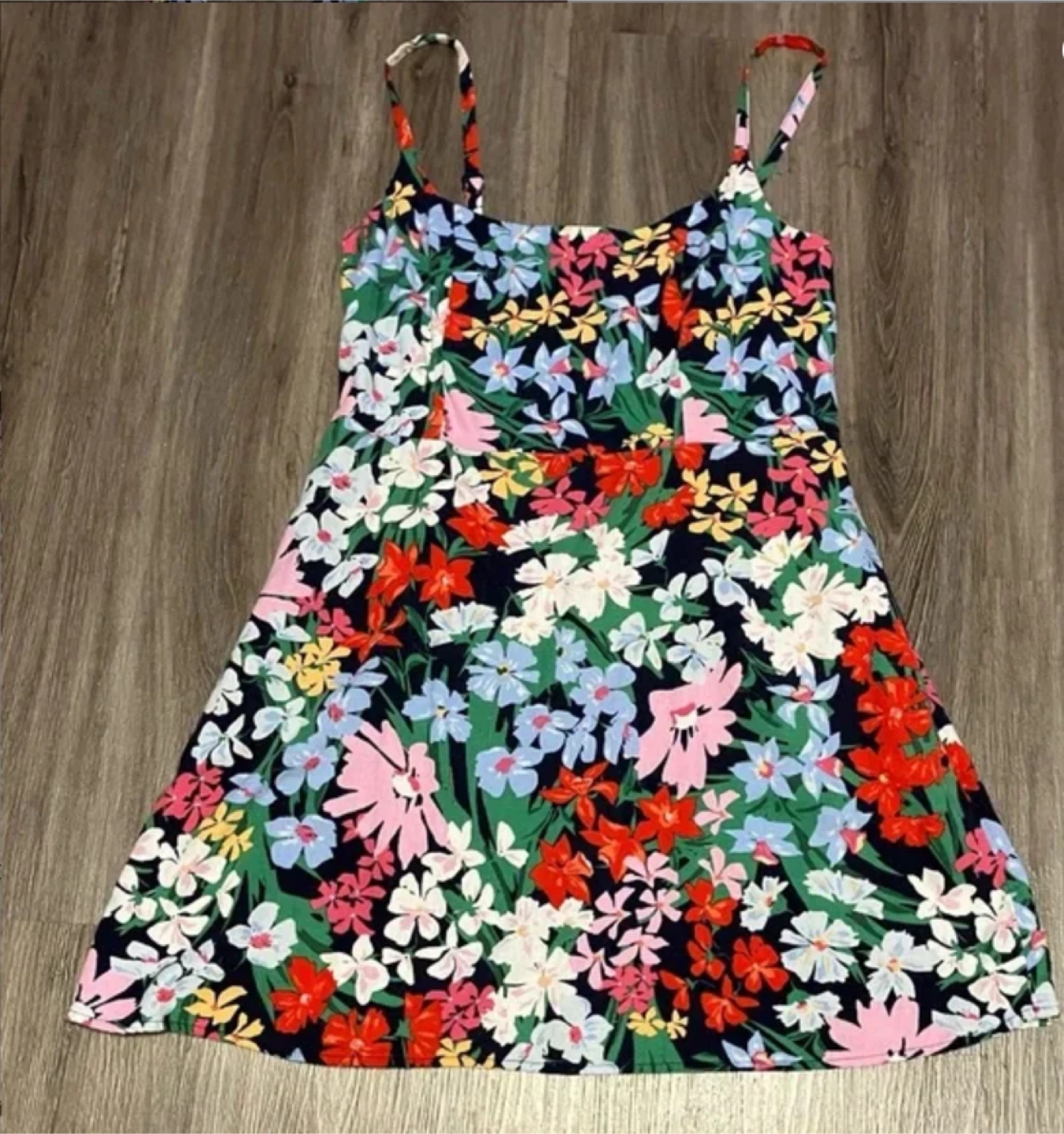 Fit & Flare Linen-Blend Mini Dress
