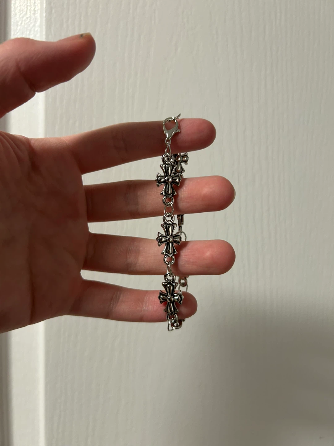 Chrome hearts Silver-Tone Cross Charm Bracelet - photo 2