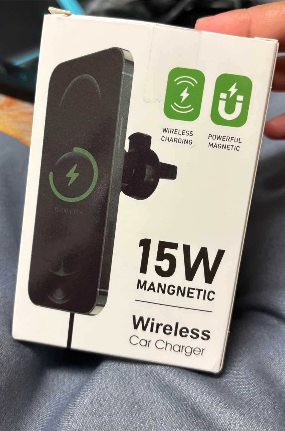 15W Magnetic Wireless Car Charger