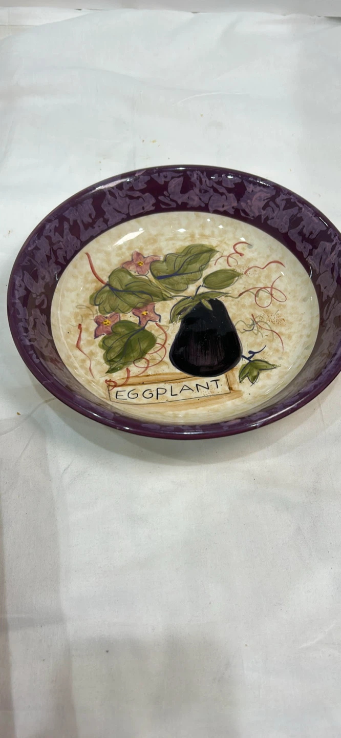 Certified International "Eggplant" Serving Bowl
