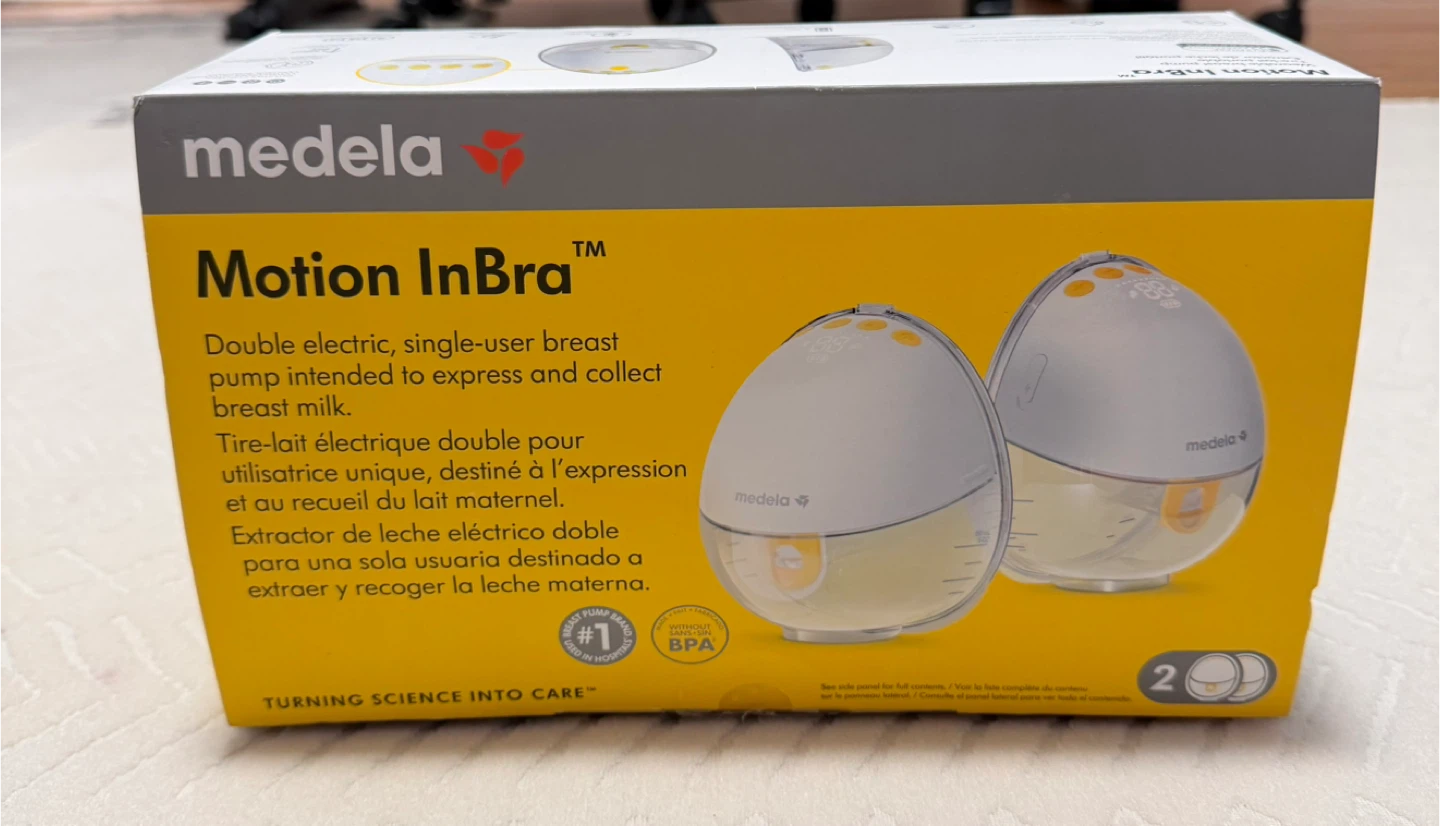 Medela Motion InBra Double Electric Breast Pump New