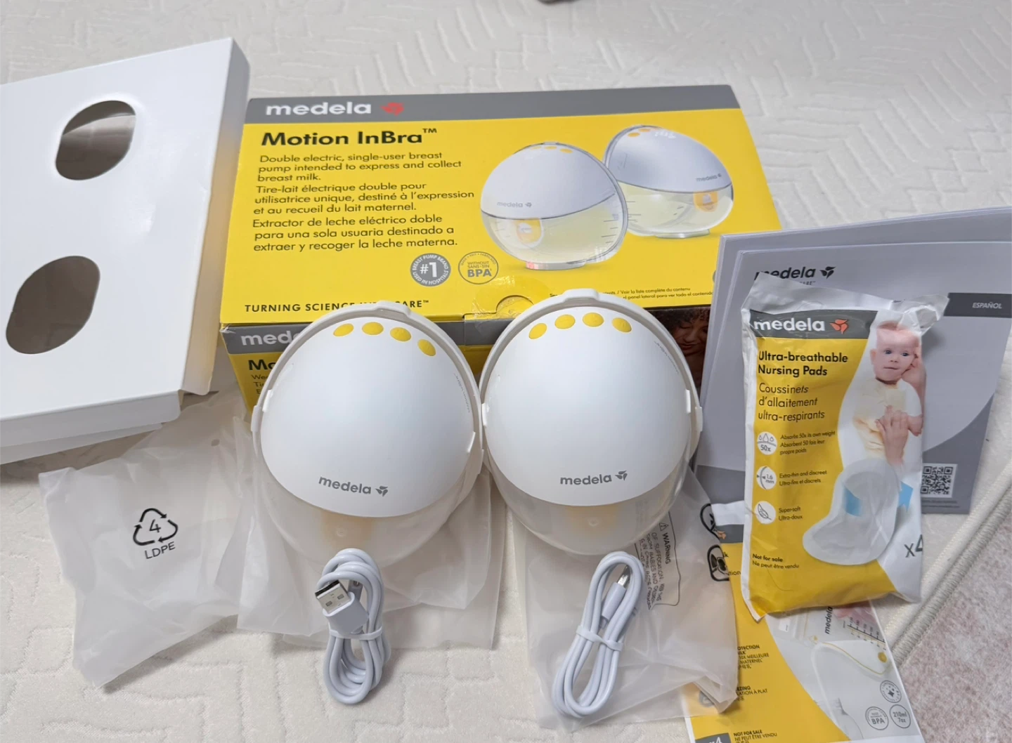 Medela Motion InBra Double Electric Breast Pump New - photo 2