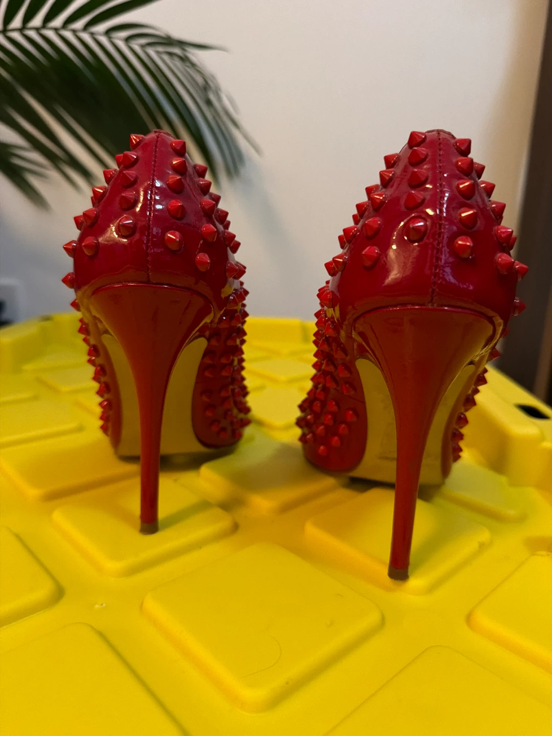 Red Kate & Mel Studded Stiletto Heels - photo 4