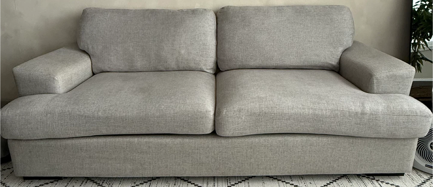 Light Gray Fabric Sofa