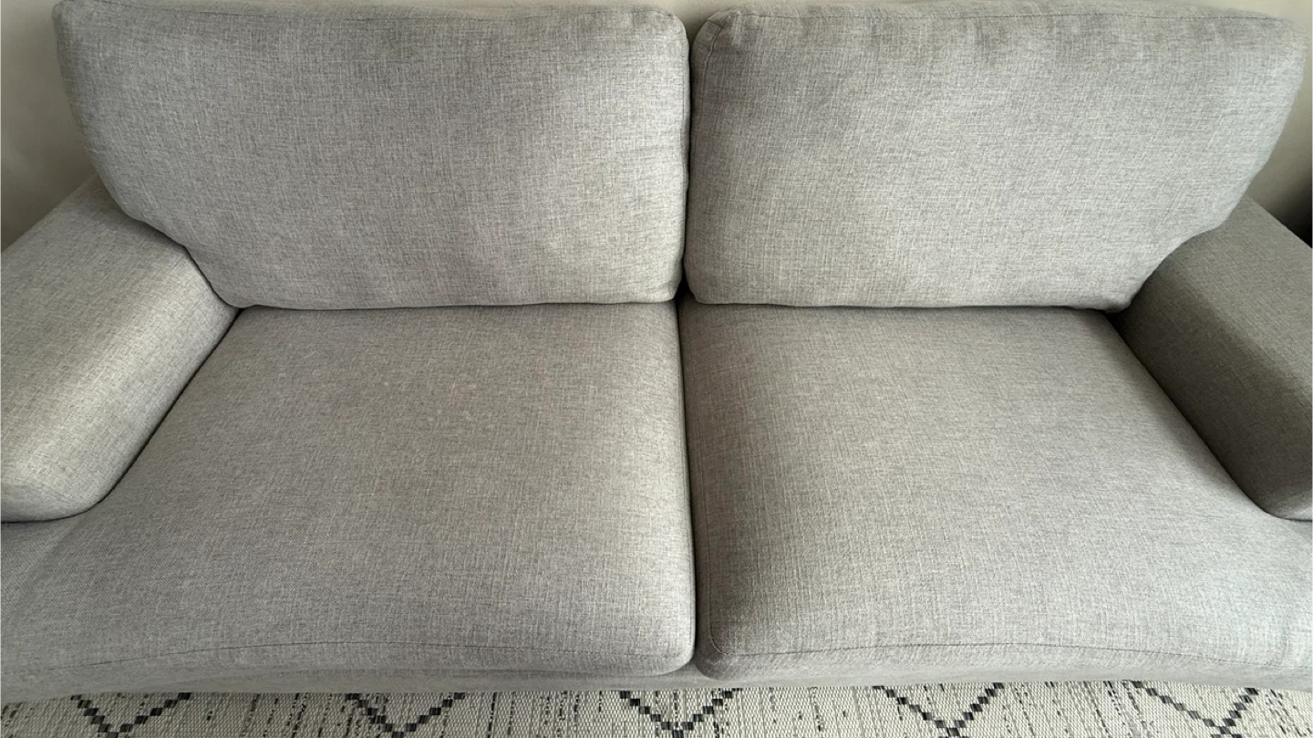 Light Gray Fabric Sofa - photo 2