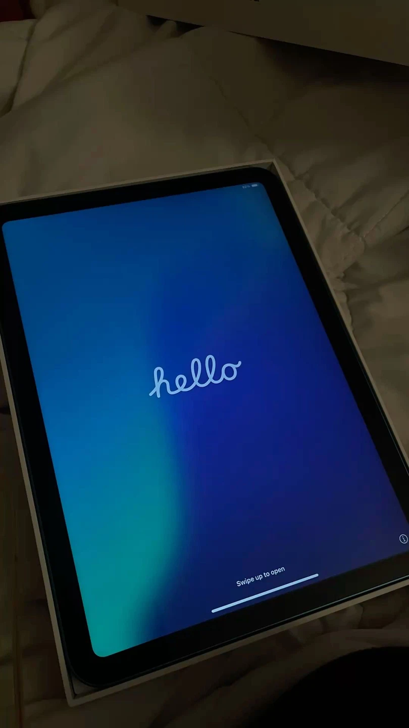 Apple iPad 10th Gen. Stickers stuck in back
