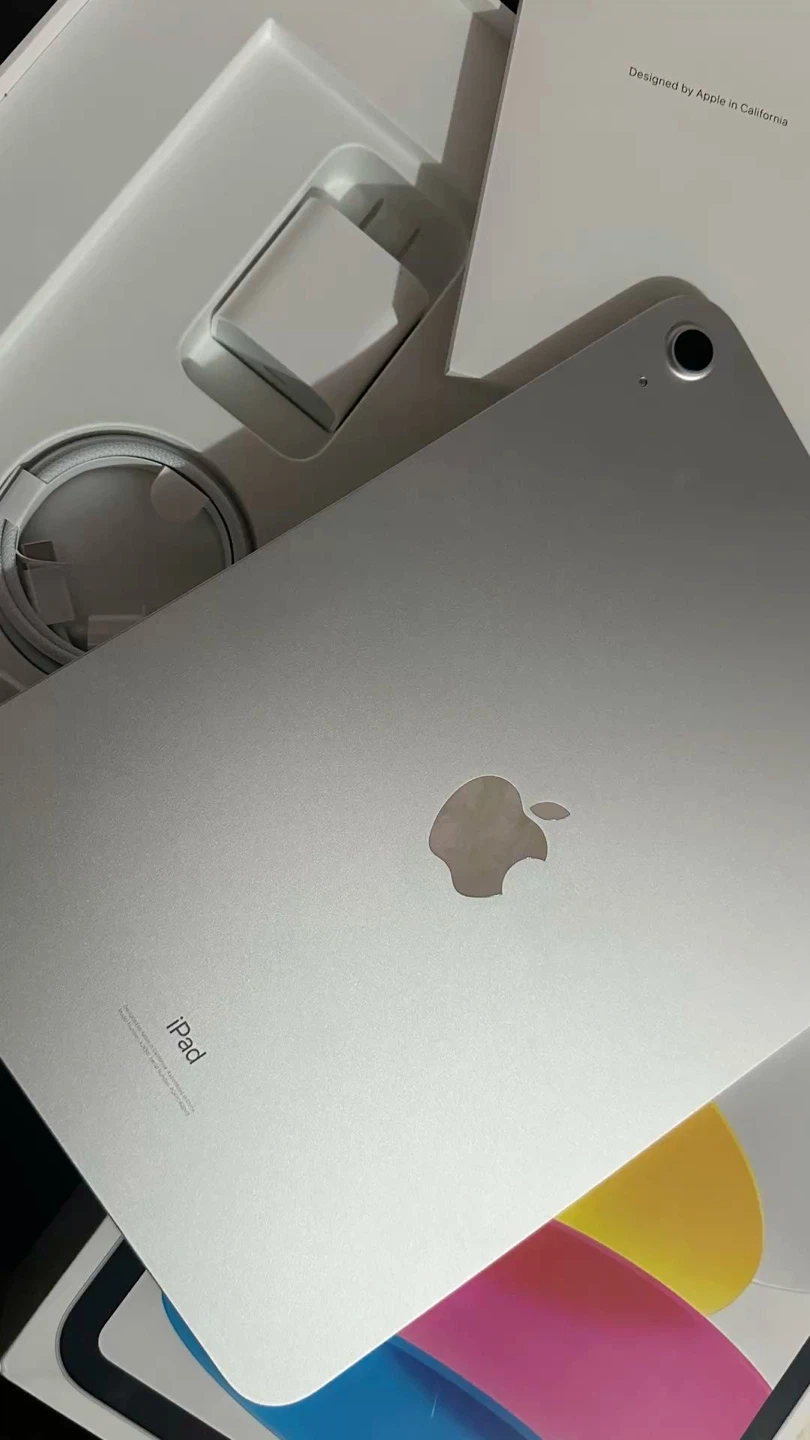 Apple iPad 10th Gen. Stickers stuck in back - photo 2
