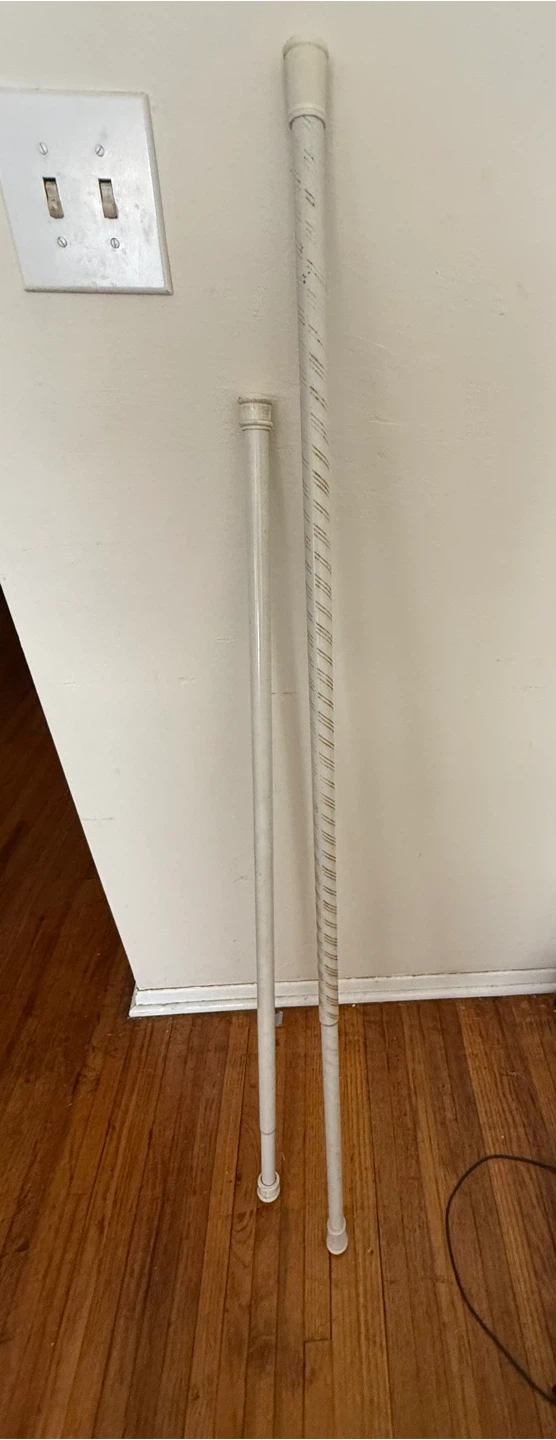 White Adjustable tension /Curtain Rods / Shower rods (2)