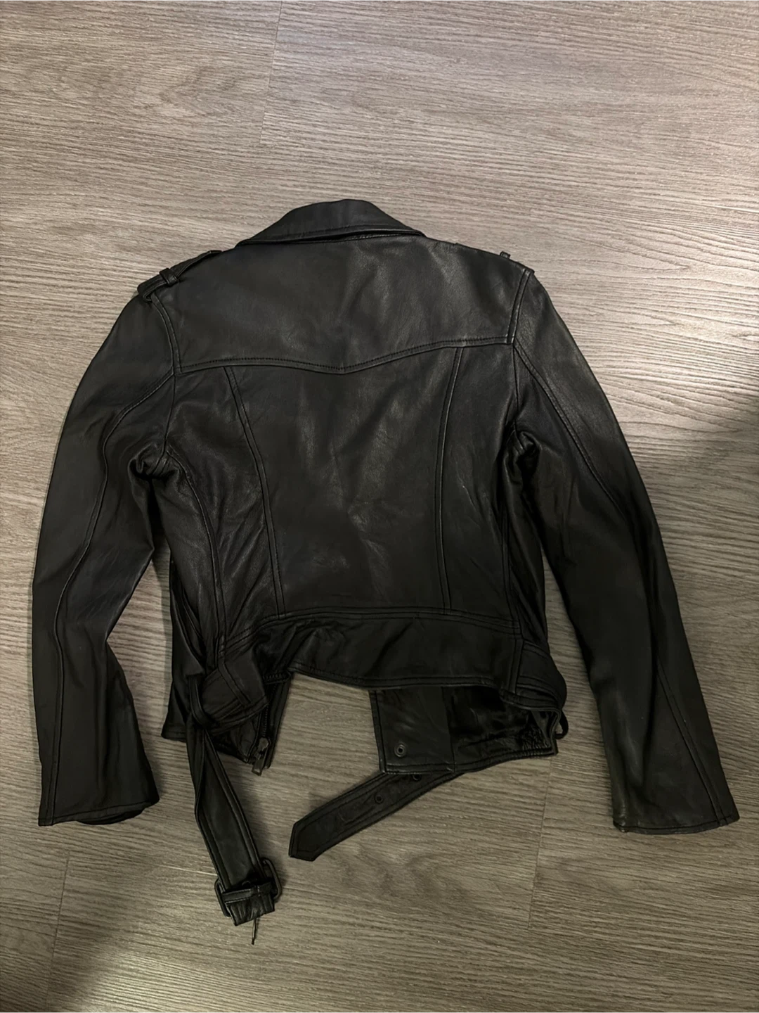 Blues Heroes Genuine Leather Biker Jacket - Size S - photo 3
