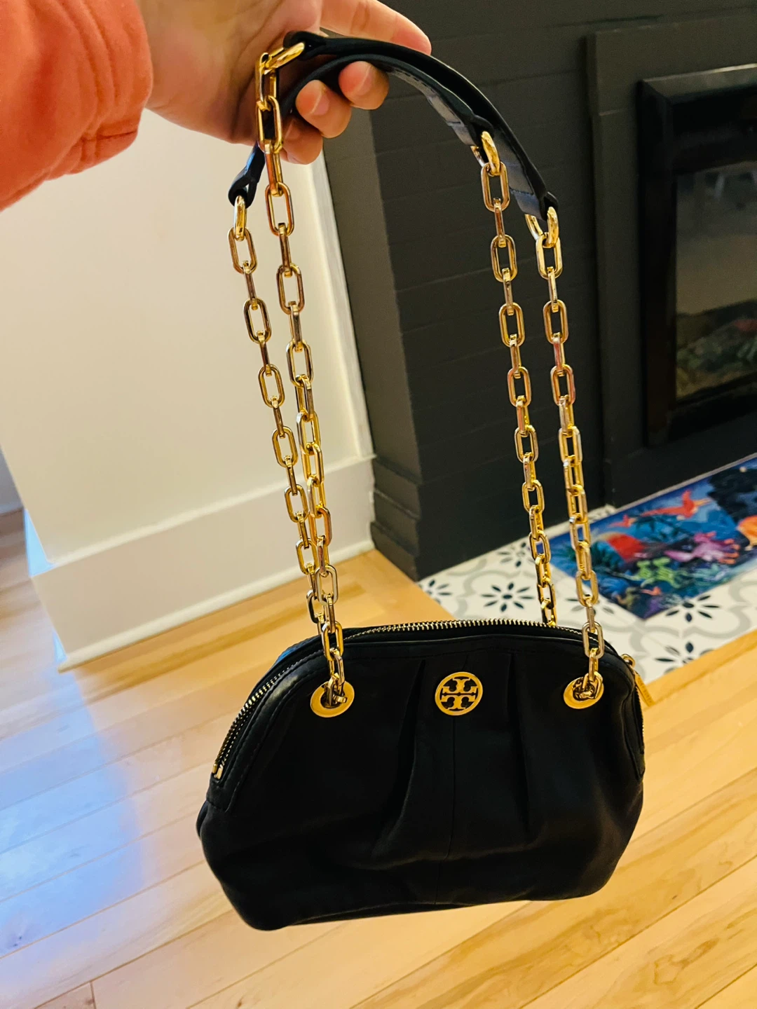 Tory Burch Black Leather Chain Shoulder Bag - photo 5