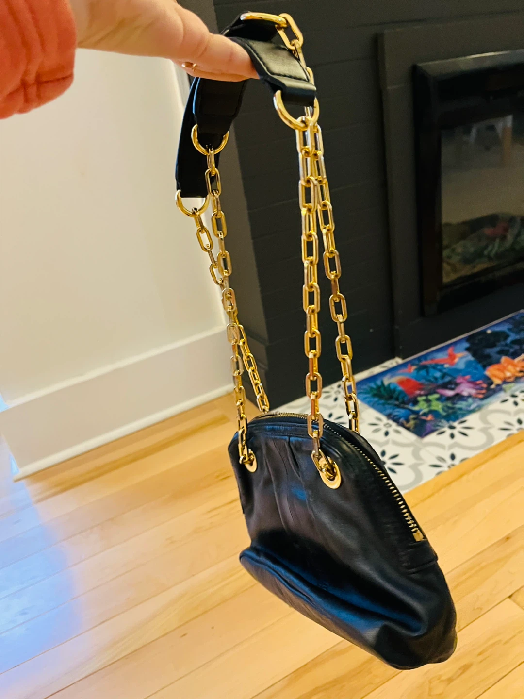 Tory Burch Black Leather Chain Shoulder Bag - photo 4