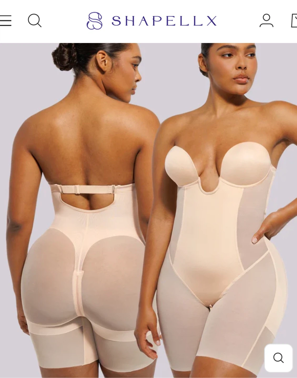 Shapellx Bodysuit Thong Shapewear - photo 5