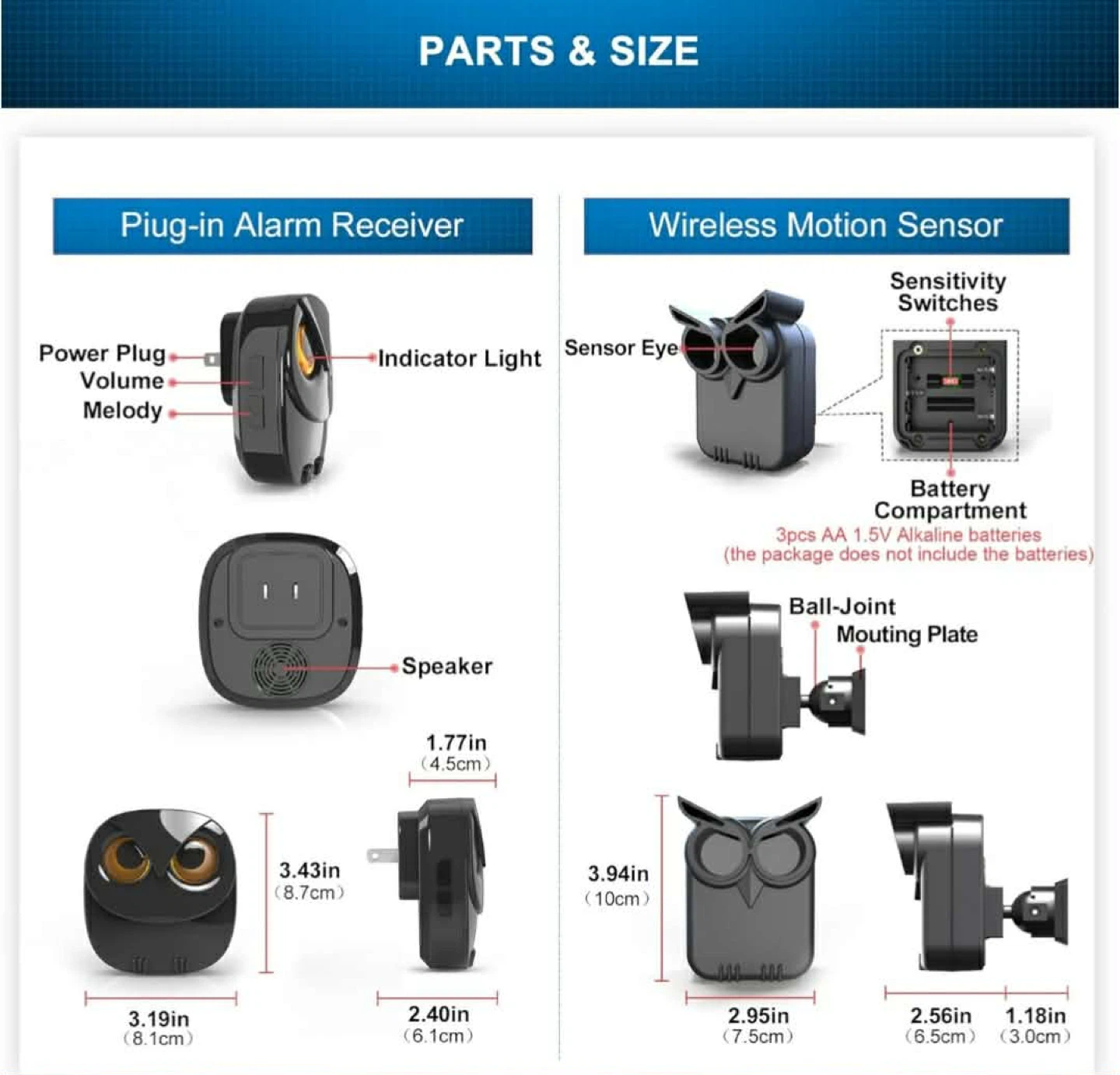 HTZSAFE Wireless Motion Sensor Alarm System - photo 5