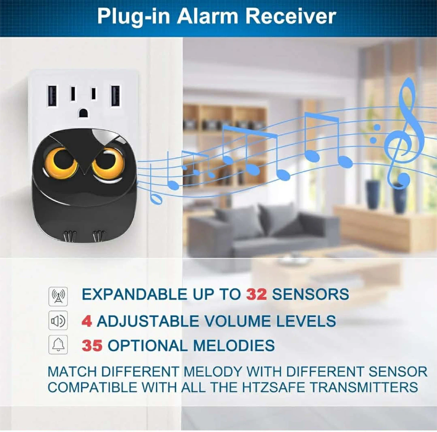 HTZSAFE Wireless Motion Sensor Alarm System - photo 3
