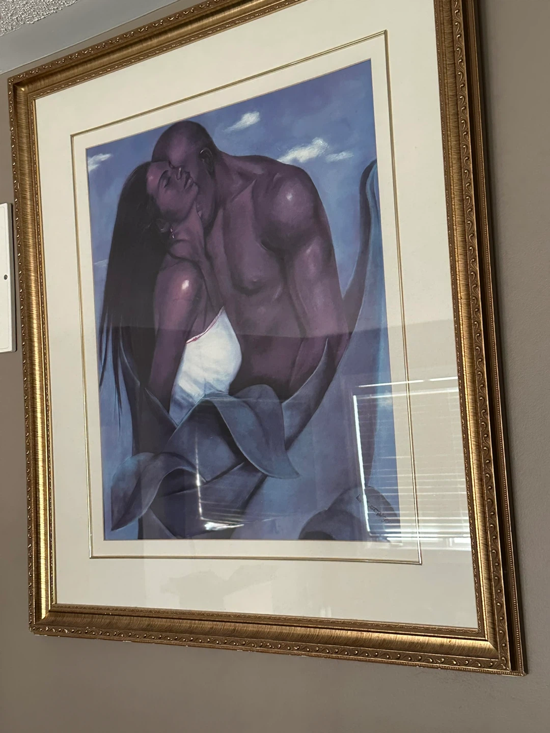 Framed Art Print of Couple