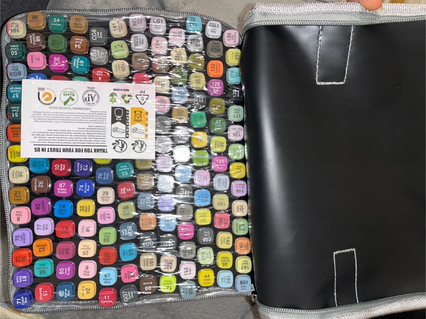 168 Piece Marker Set with Carrying Case