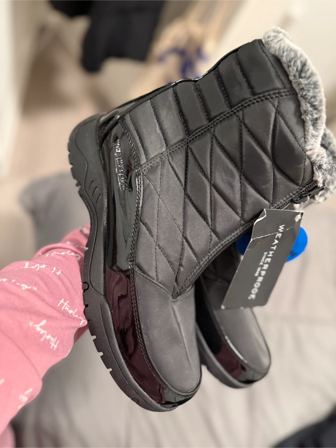 Weatherproof Black Quilted Winter Boots - photo 2
