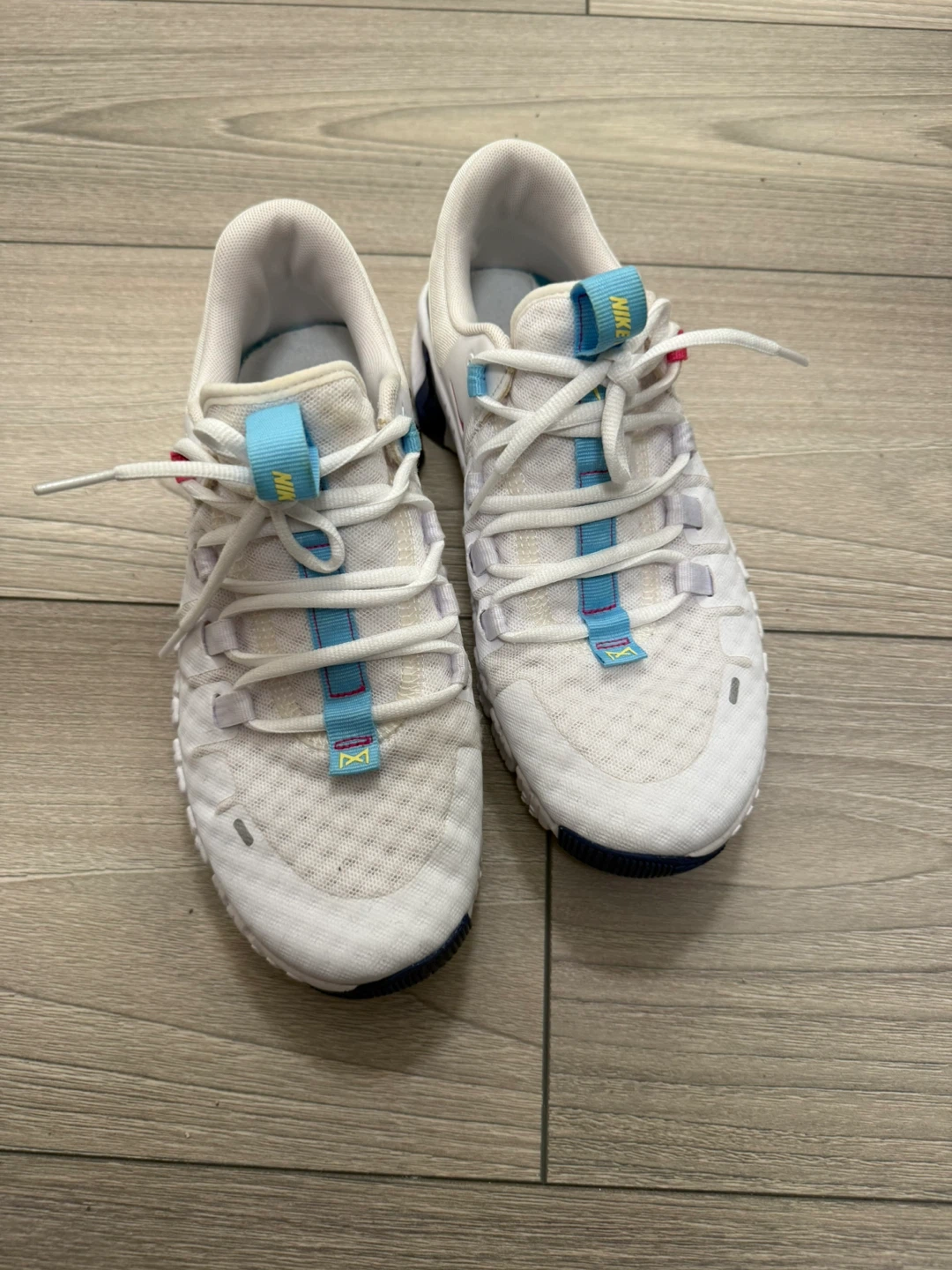 Nike Women's Running Shoes - White/Blue - Size 8.5