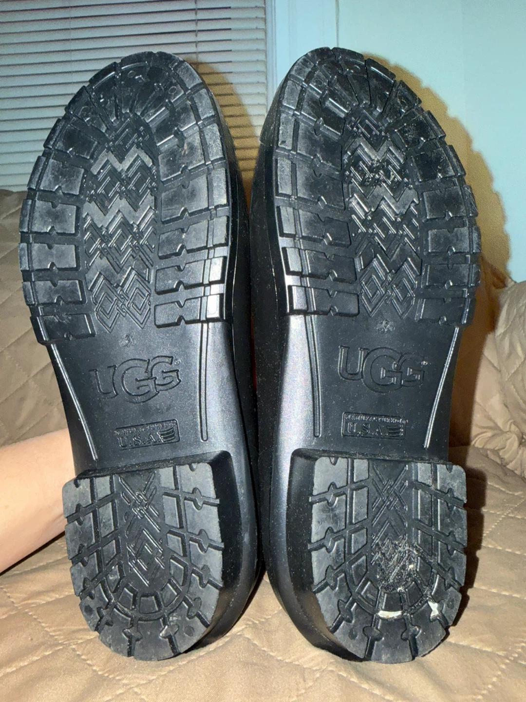 UGG Sienna Mid Rain Boots — Black — Size 9 - photo 3