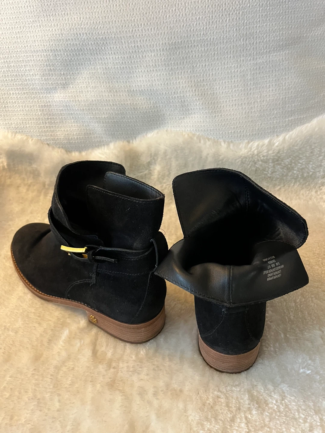 Tory Burch Black Suede Ankle Boots - photo 3