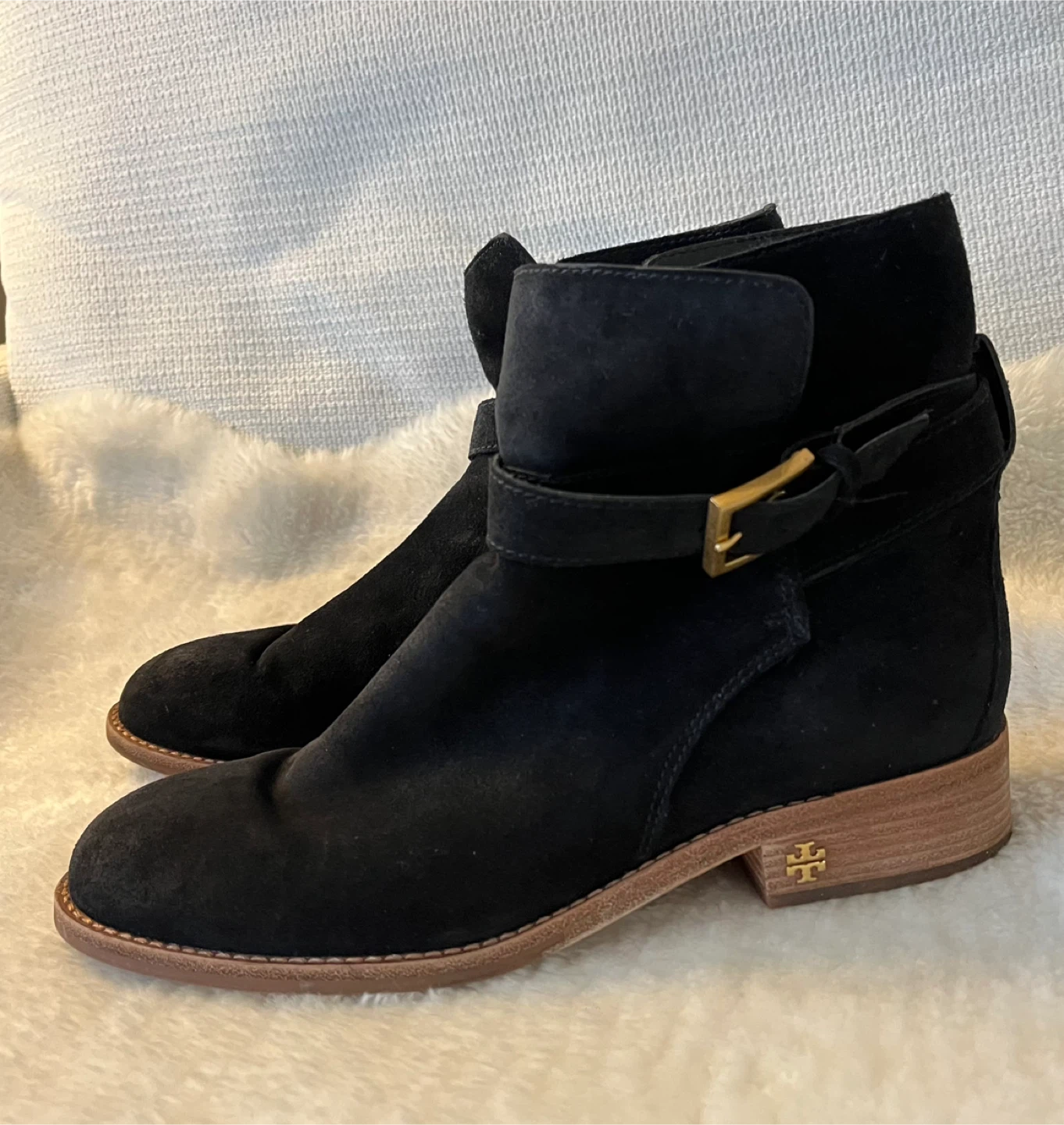 Tory Burch Black Suede Ankle Boots - photo 5