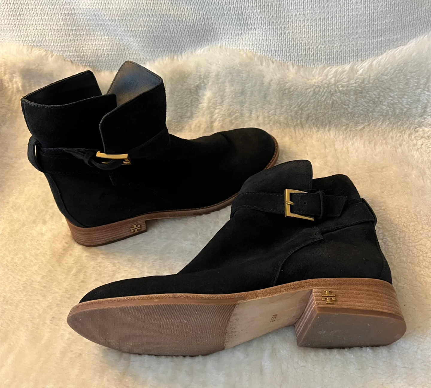 Tory Burch Black Suede Ankle Boots - photo 4