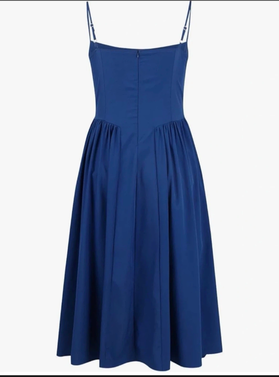 Blue Strapless Sweetheart Neckline Midi Dress - photo 3