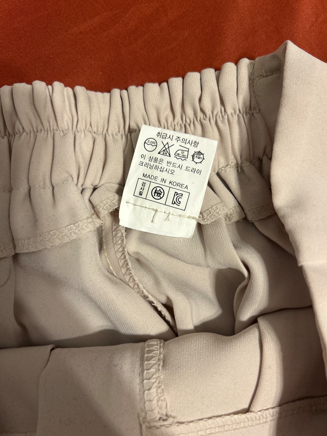 Light Beige Belted Wide-Leg Pants - photo 3