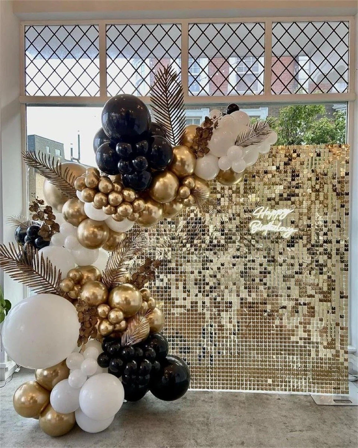 Sparkle Sequin Backdrop champagne gold - photo 2