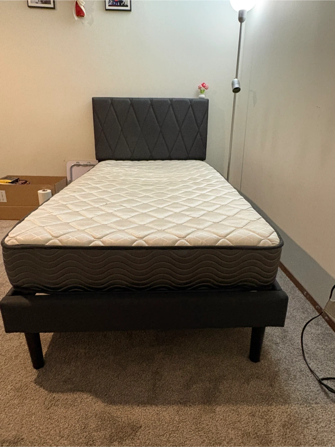 Twin Bed Frame with Mattress - photo 2