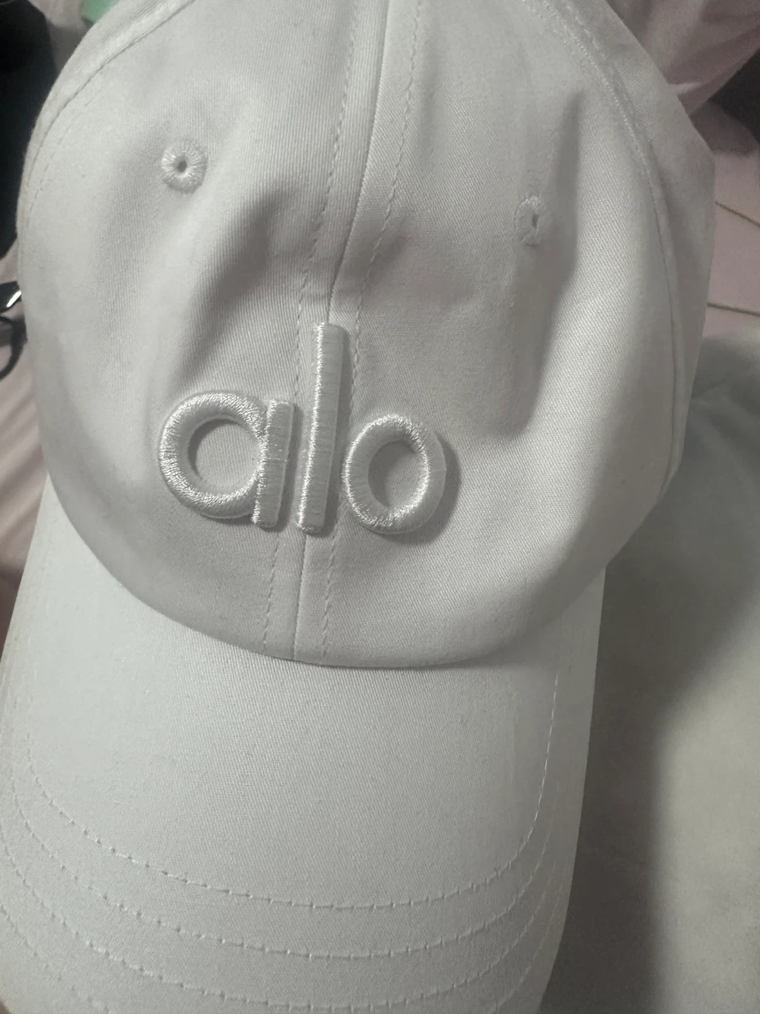 Alo White Baseball Cap