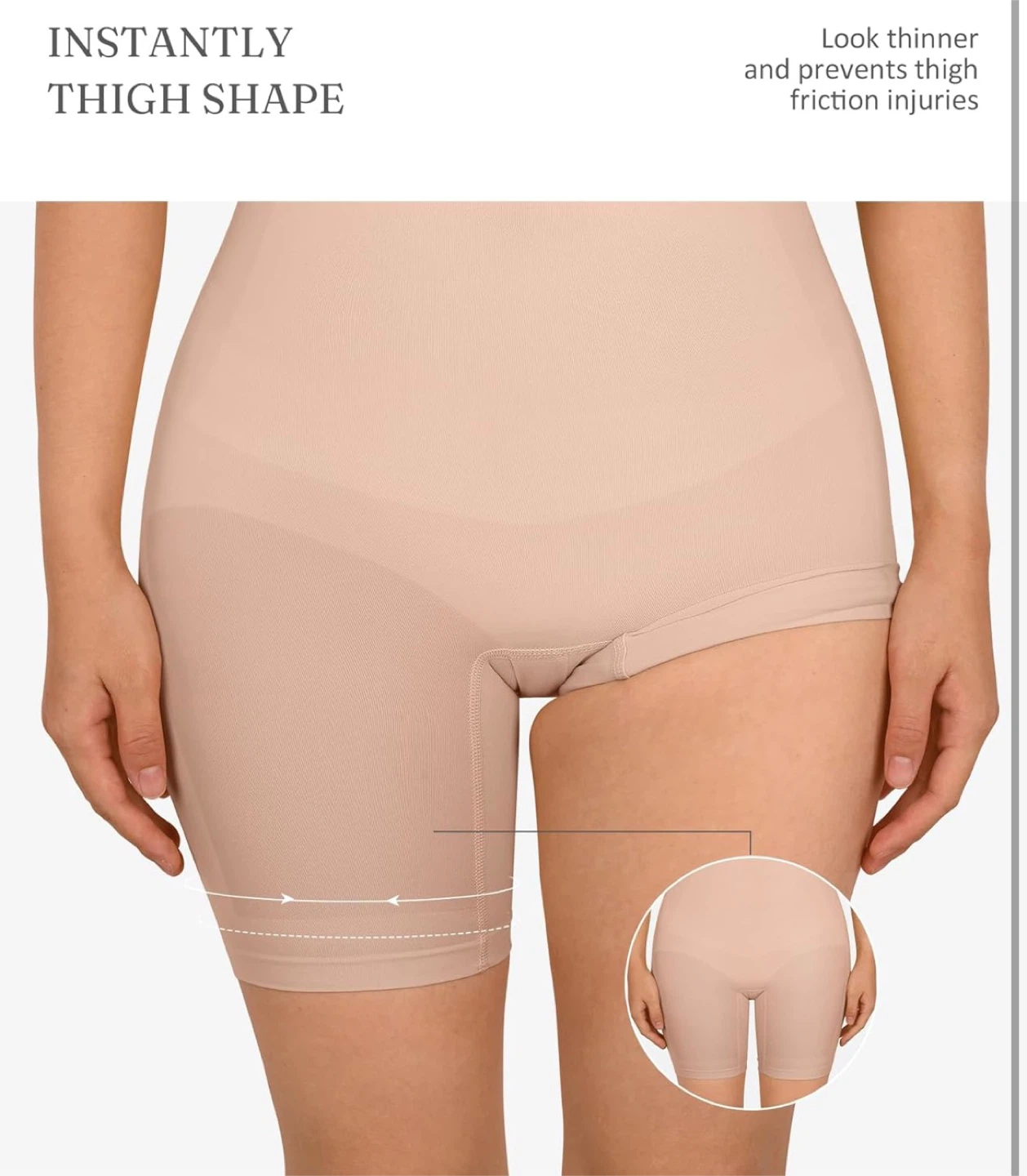 NEW! FeelinGirl Tummy Control Thigh Slimmer Shapewear - photo 4