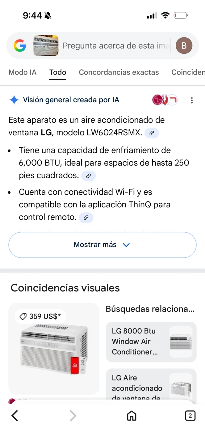 LG LW6024RSMX Window Air Conditioner 6000 BTU - photo 3